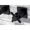 Kingston Brass KS6020DX Wall Mount Tub Faucet, Matte Black KS6020DX - alternate 5